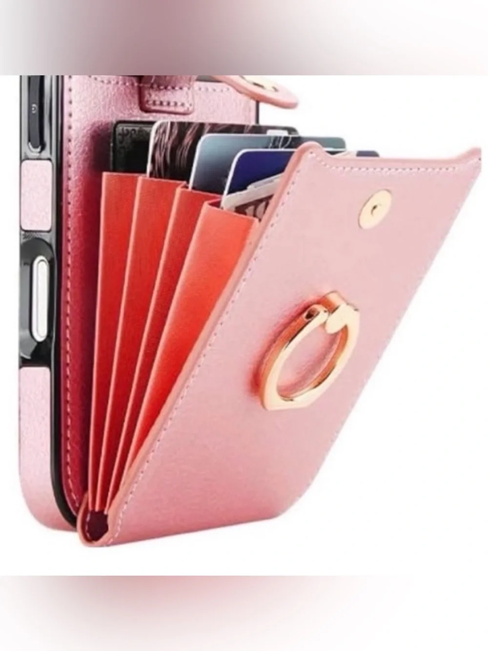 💞 New Rose Gold Crossbody Phone Wallet Bag Compatible with iPhone 16